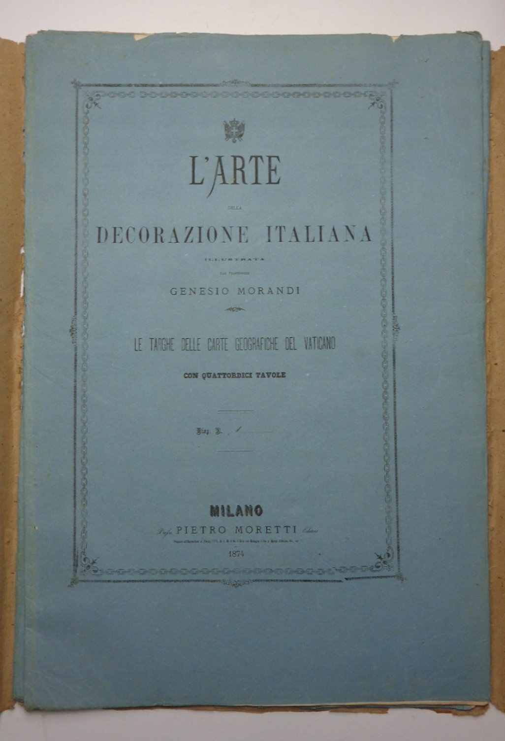 L'arte della decorazione italiana. LE TARGHE DELLE CARTE GEOGRAFICHE DEL …