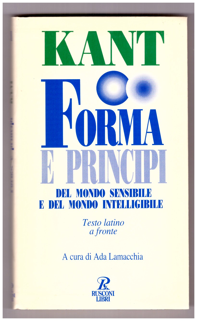 LA FORMA E I PRINCÌPI DEL MONDO SENSIBILE E DEL …