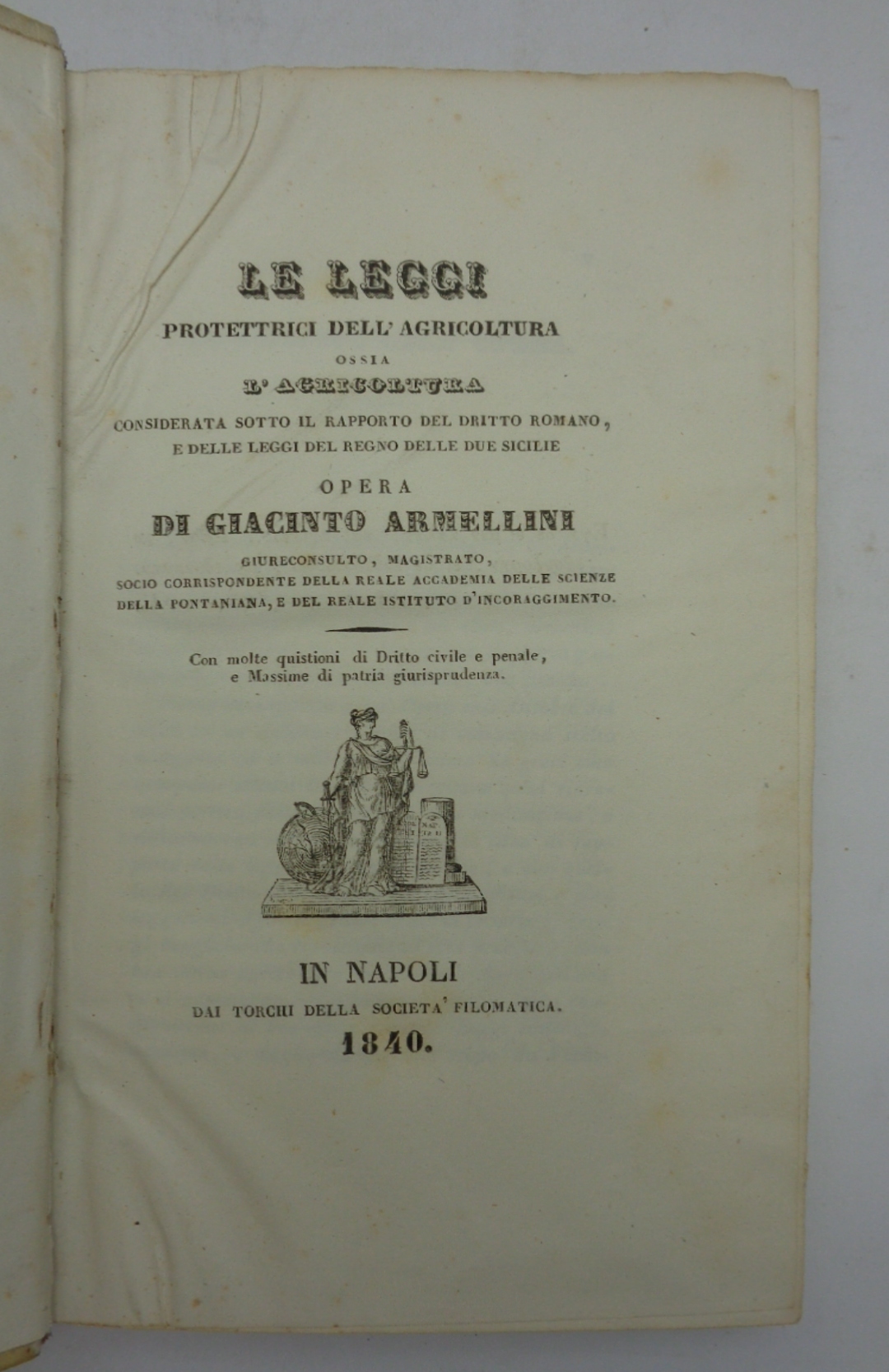 LE LEGGI PROTETTRICI DELLA AGRICOLTURA considerata sotto il rapporto del …