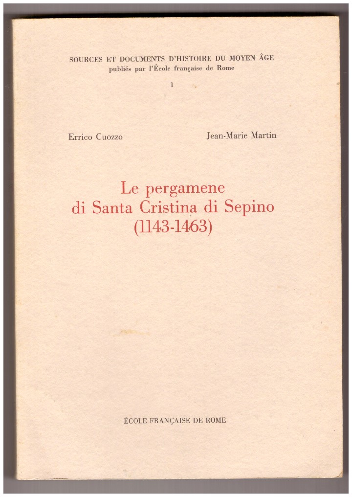 Le pergamene di Santa Cristina di Sepino (1143-1463)