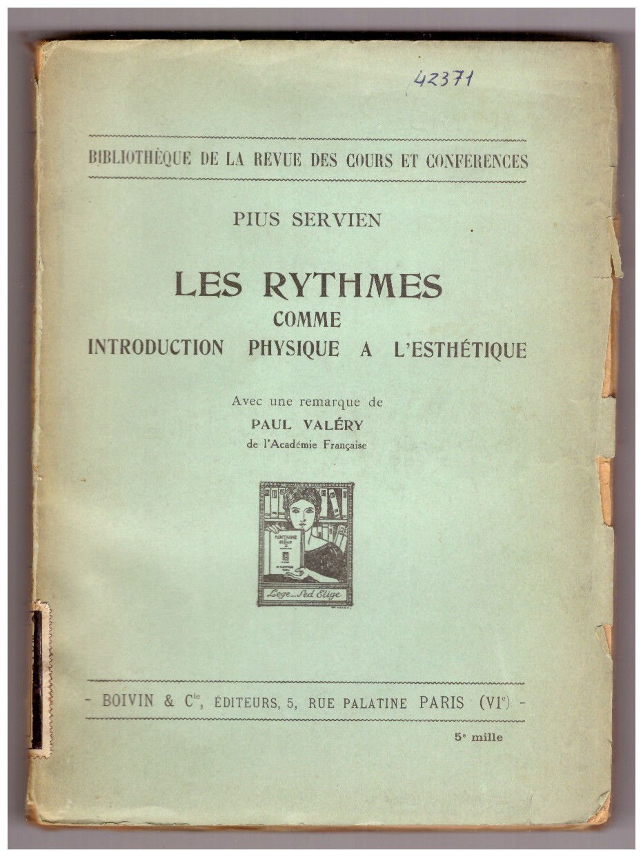 Les rythmes comme introduction physique a l’esthetique