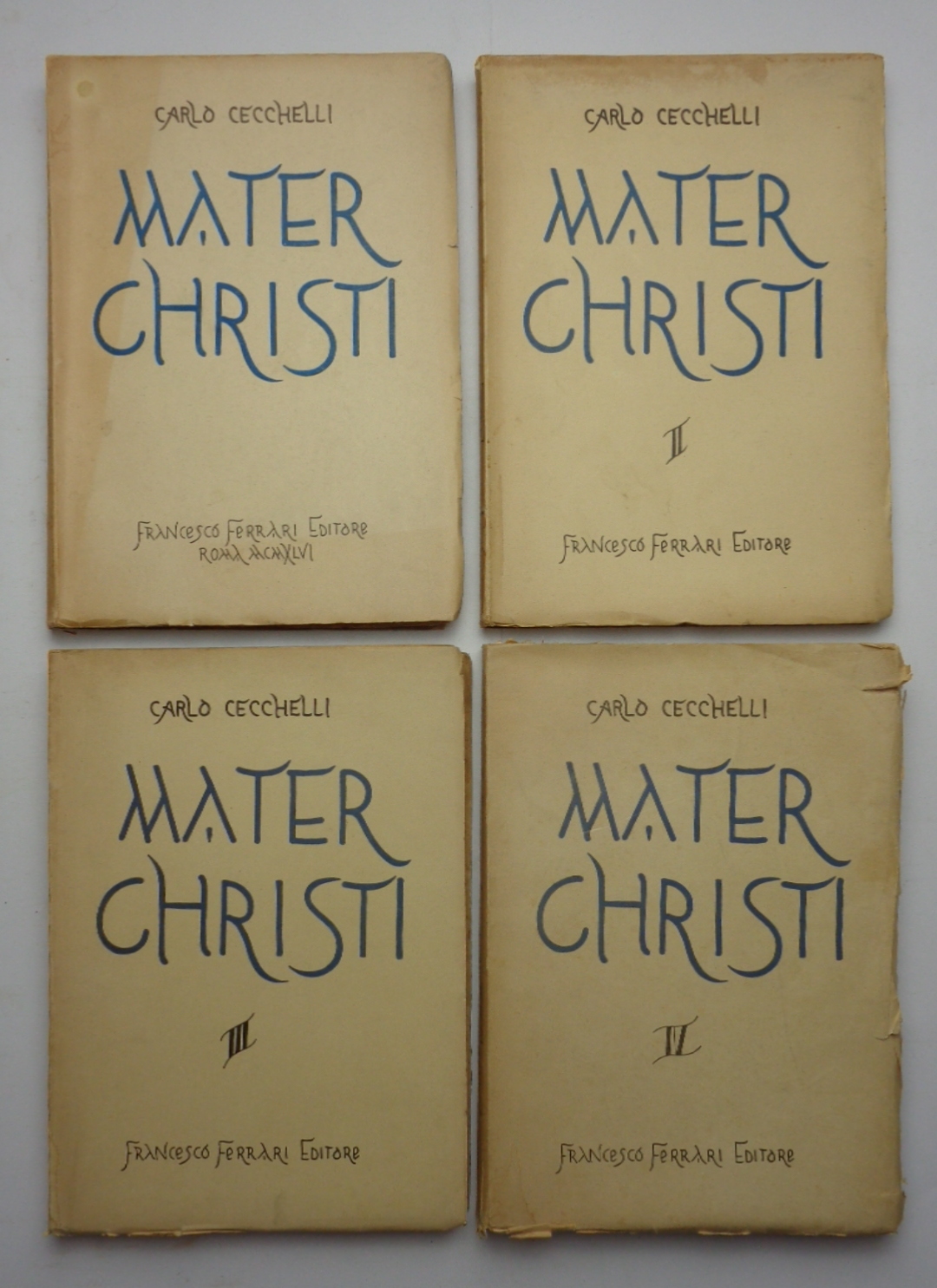 MATER CHRISTI. 4 volumi: 1- Il “Logos” e Maria. 2, …
