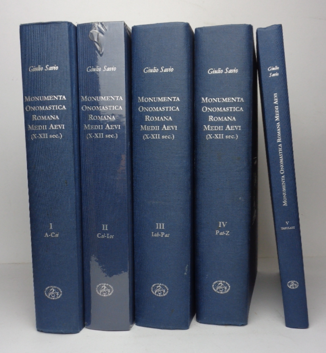 MONUMENTA ONOMASTICA ROMANA MEDII AEVI (X-XII sec.)