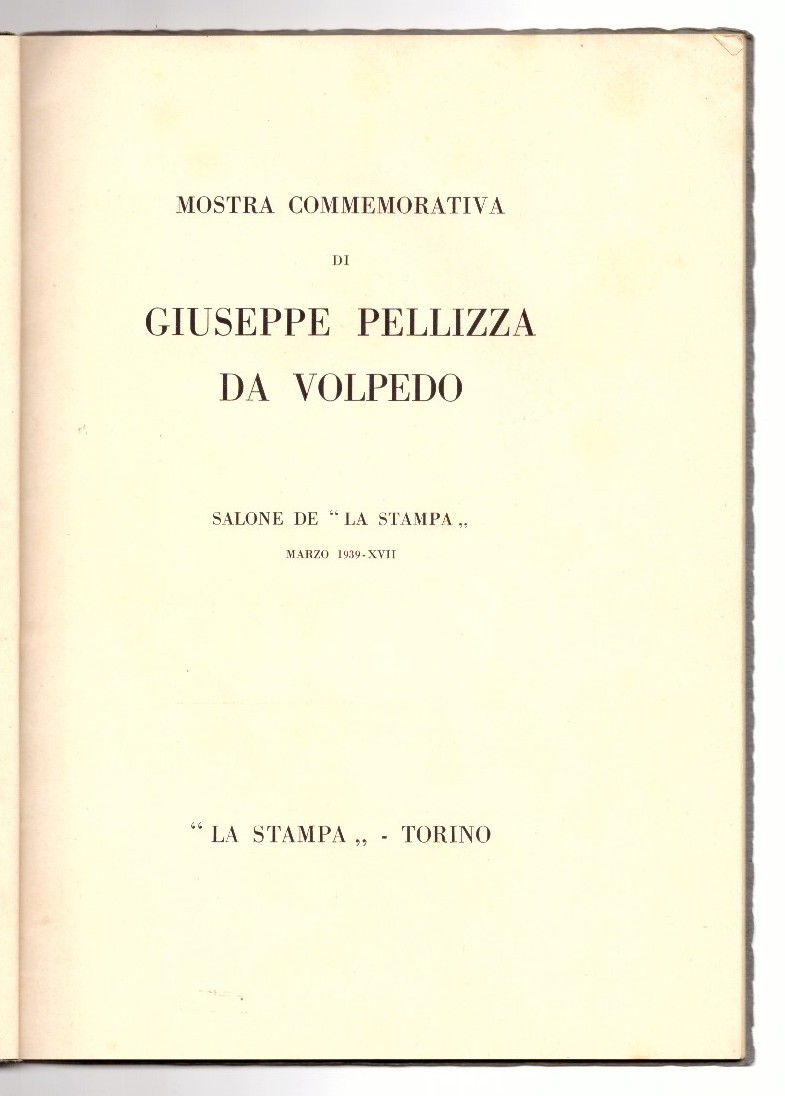 Mostra commemorativa di Giuseppe Pellizza da Volpedo. Salone de La …