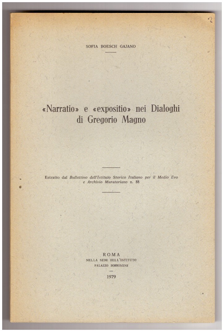 Narratio e Expositio nei Dialoghi di Gregorio Magno