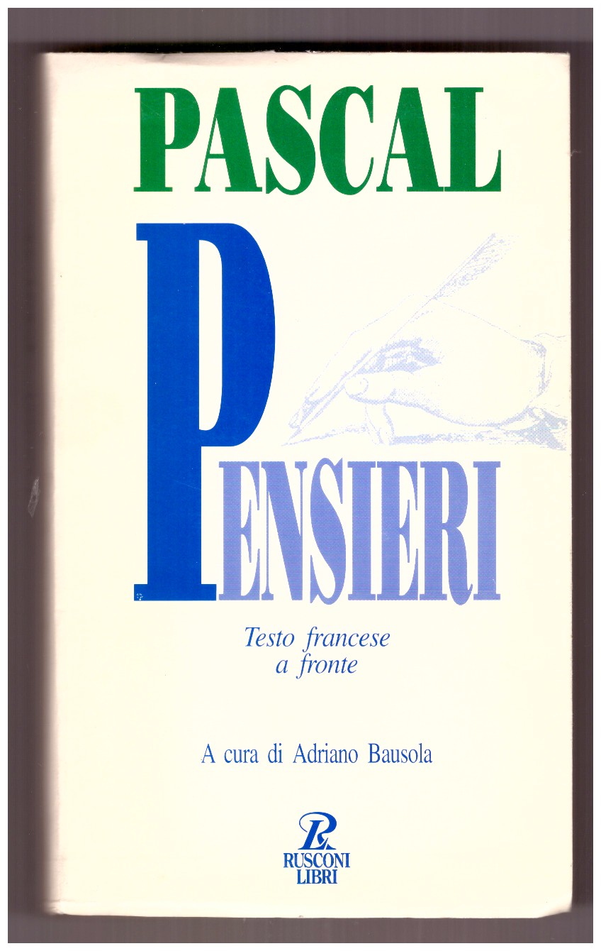 PENSIERI. Testo francese a fronte.