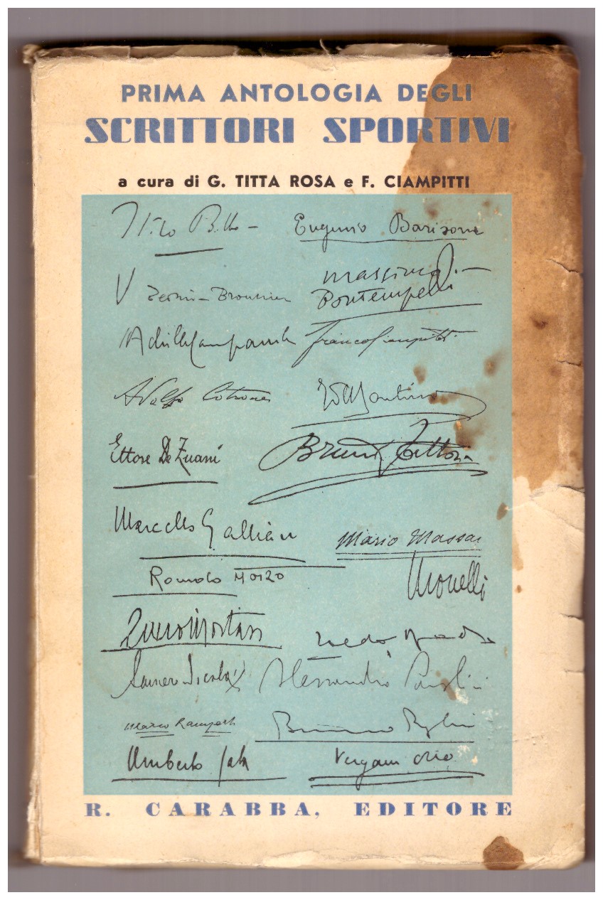 Prima antologia degli scrittori sportivi