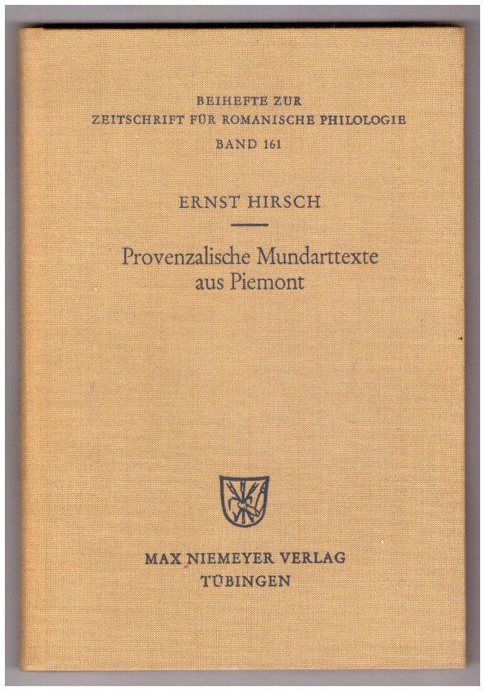 PROVENZALISCHE MUNDARTTEXTE AUS PIEMONT.
