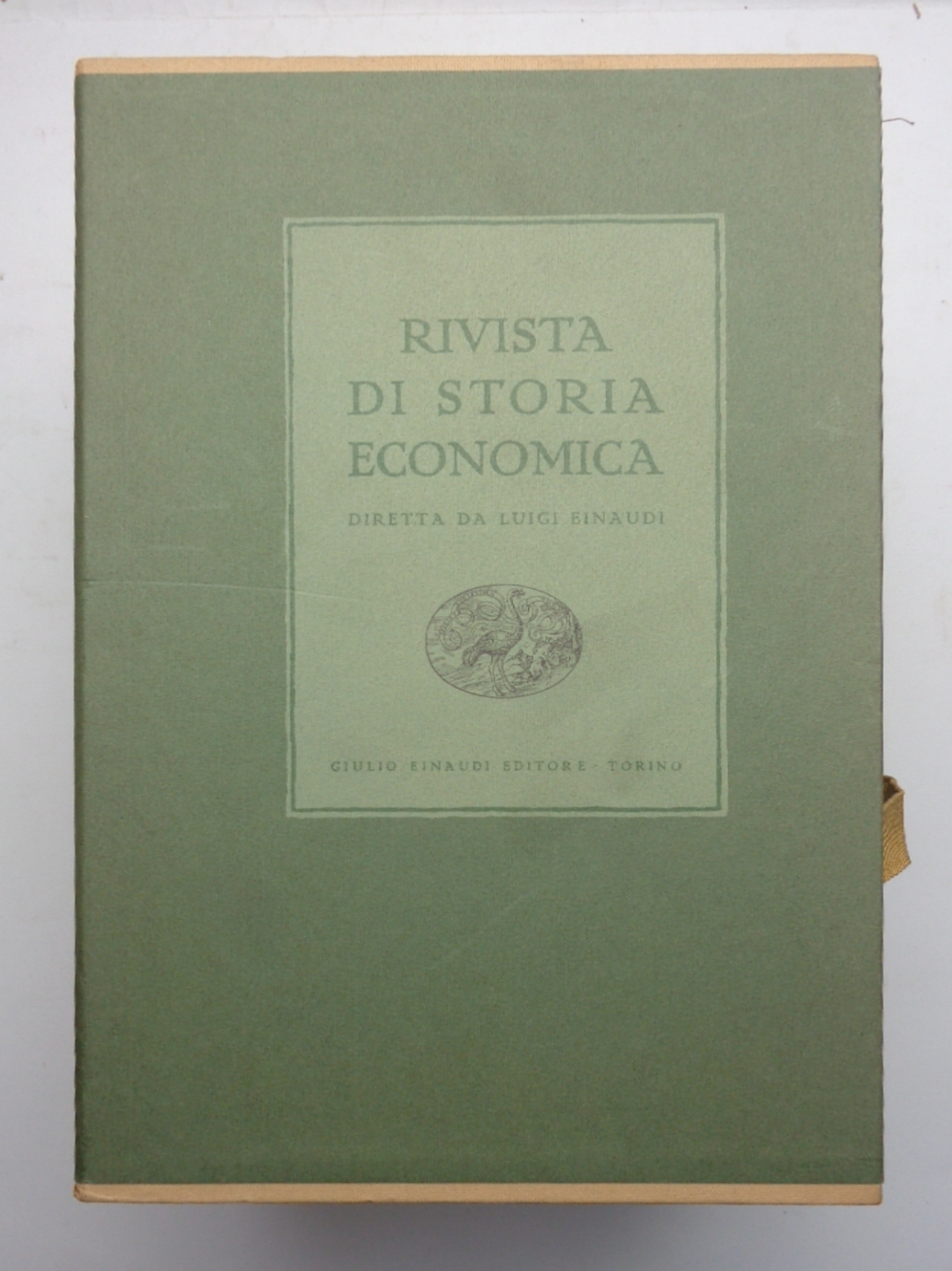 RIVISTA DI STORIA ECONOMICA diretta da Luigi Einaudi. 7 volumi …
