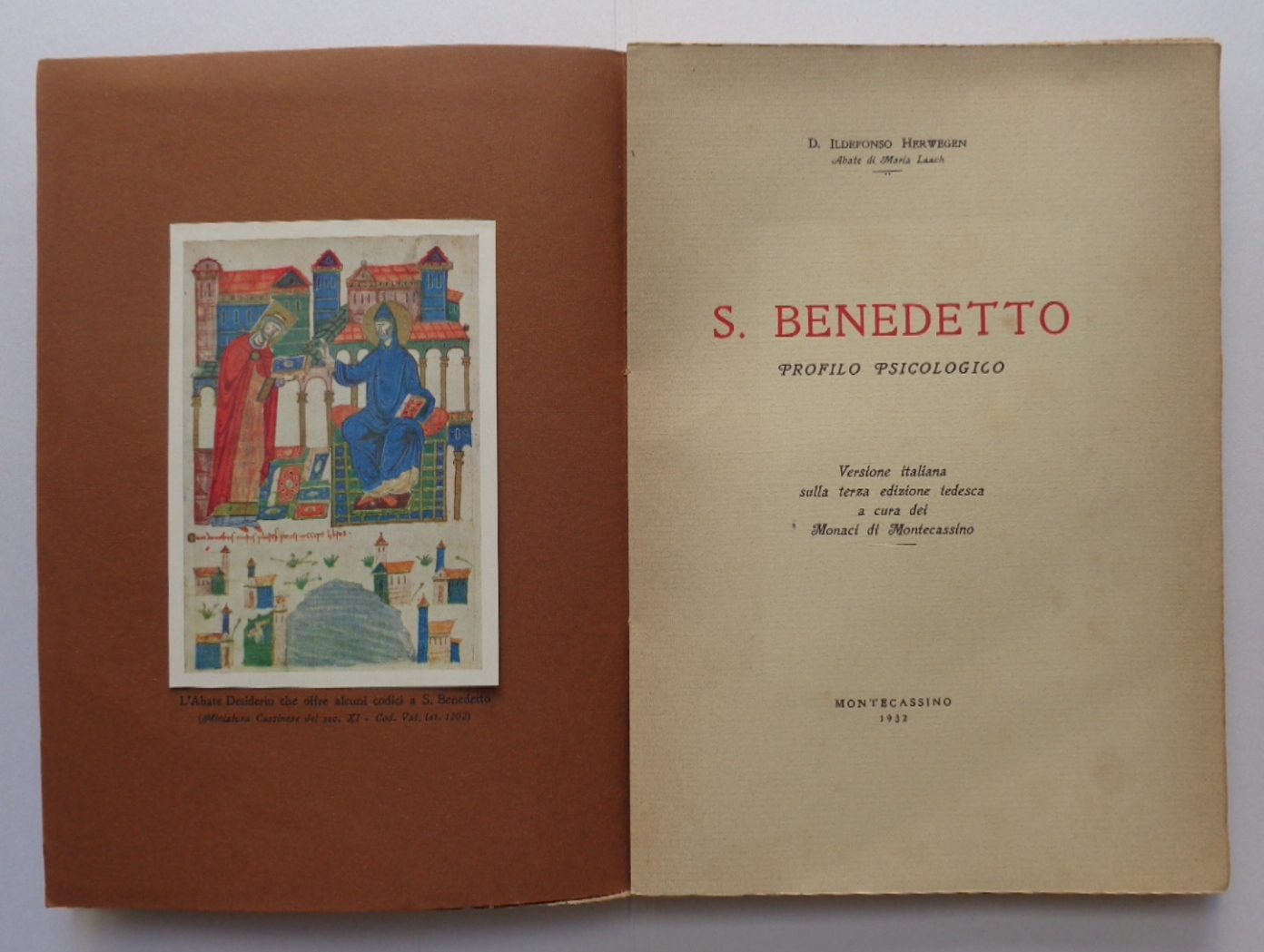 S. Benedetto. Profilo psicologico