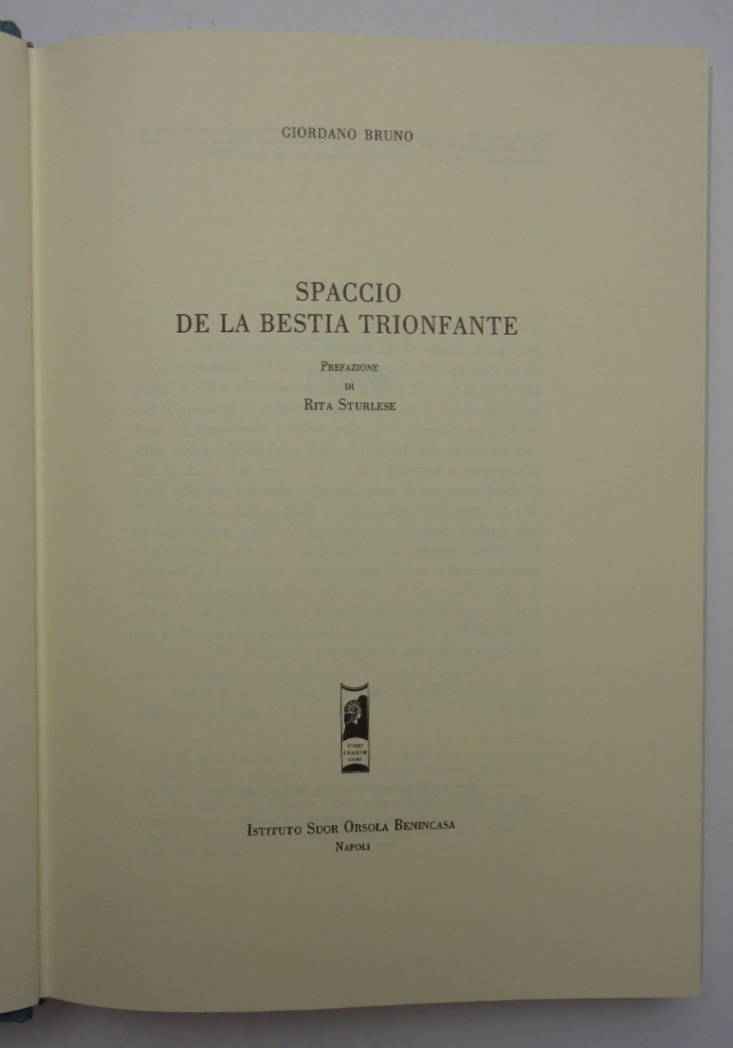 SPACCIO DE LA BESTIA TRIONFANTE.