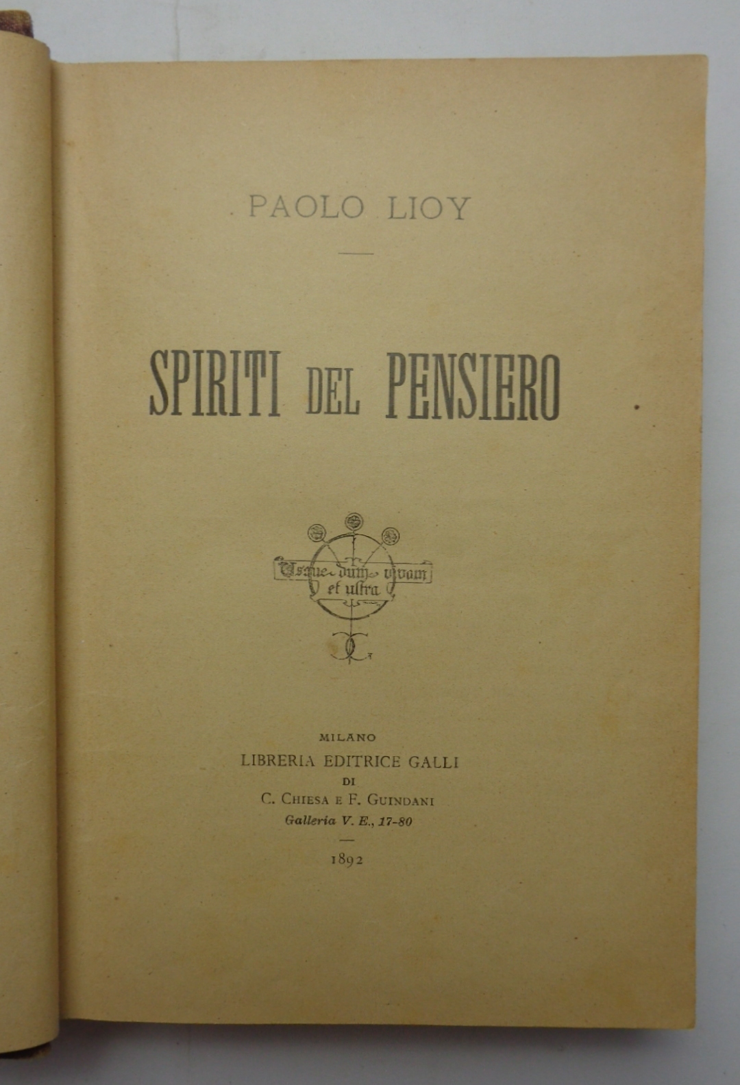 SPIRITI DEL PENSIERO.