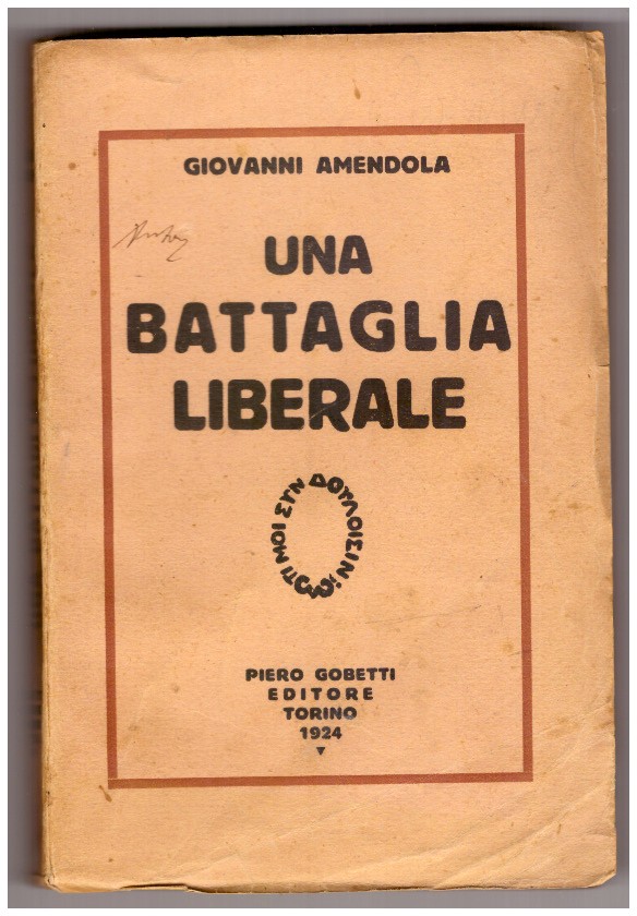 UNA BATTAGLIA LIBERALE.