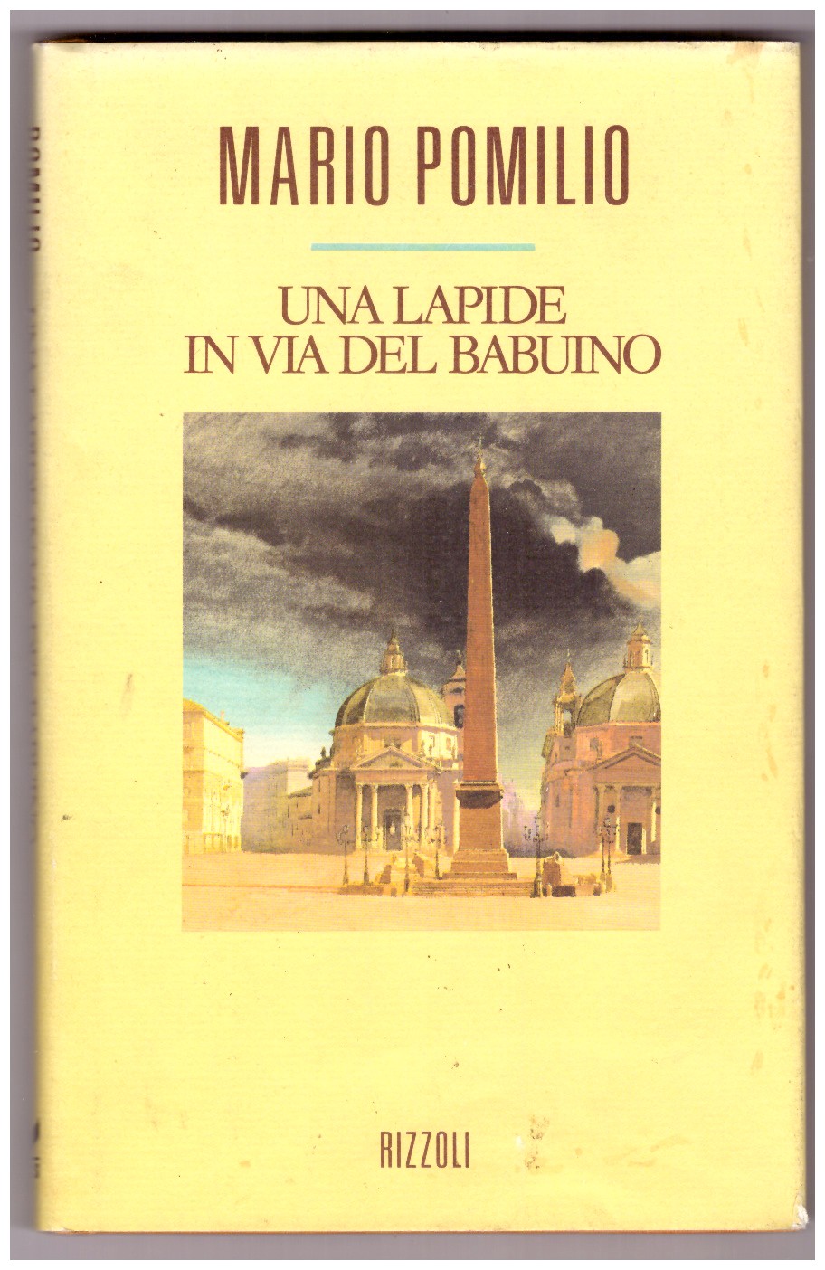 UNA LAPIDE IN VIA DEL BABUINO.