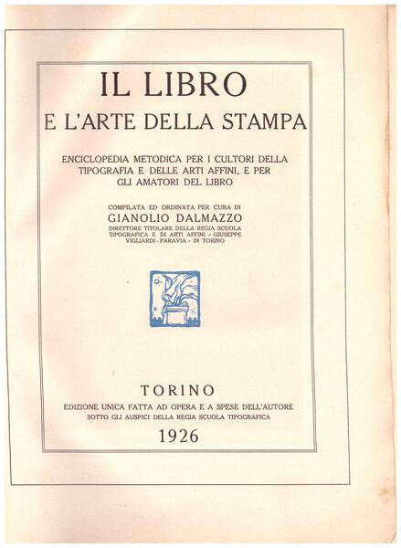 Il libro e l'arte della stampa