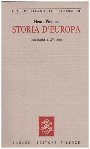 Storia d'Europa dalle invasioni al XVI secolo