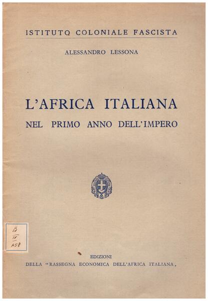 L'Africa Italiana nel primo anno dell'Impero