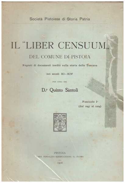 Il "Liber Censuum" del Comune di Pistoia
