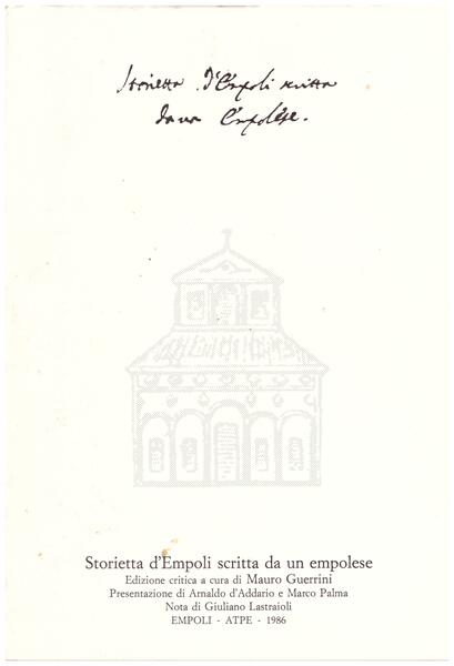 Storietta d'Empoli scritta da un empolese