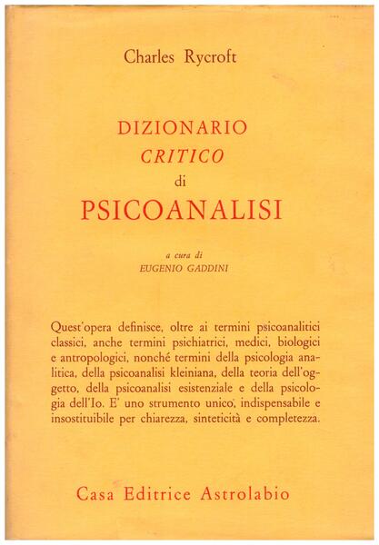 Dizionario critico di psicoanalisi