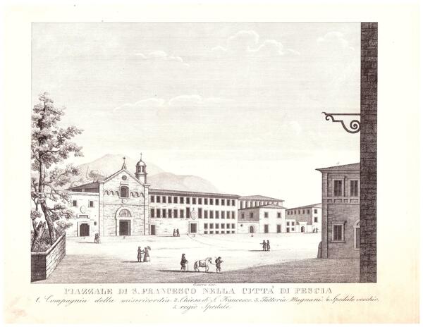 Piazzale di S. Francesco nella Città di Pescia