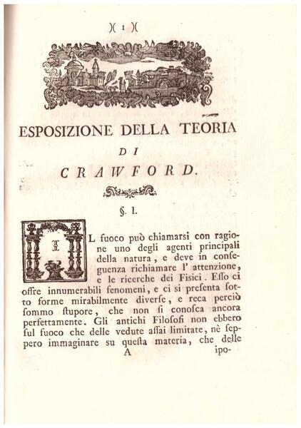 Esame della teoria del calore del celebre inglese Crawford. Con …