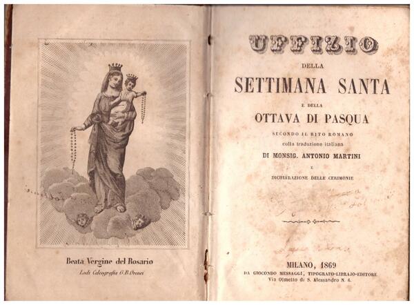 Uffizio della Settimana Santa e della Ottava di Pasqua secondo …