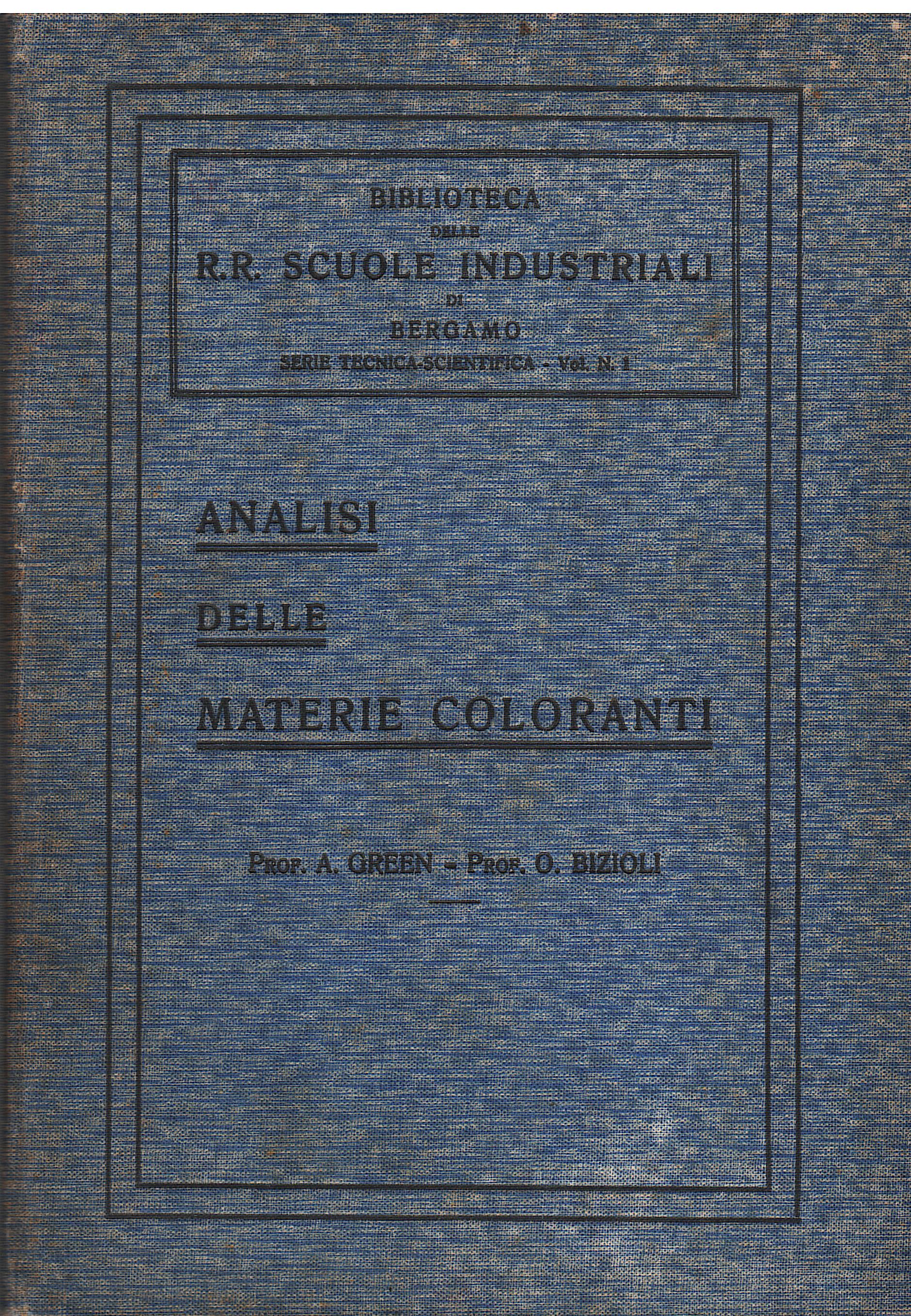 Analisi delle materie coloranti e loro identificazione sui materiali tinti …