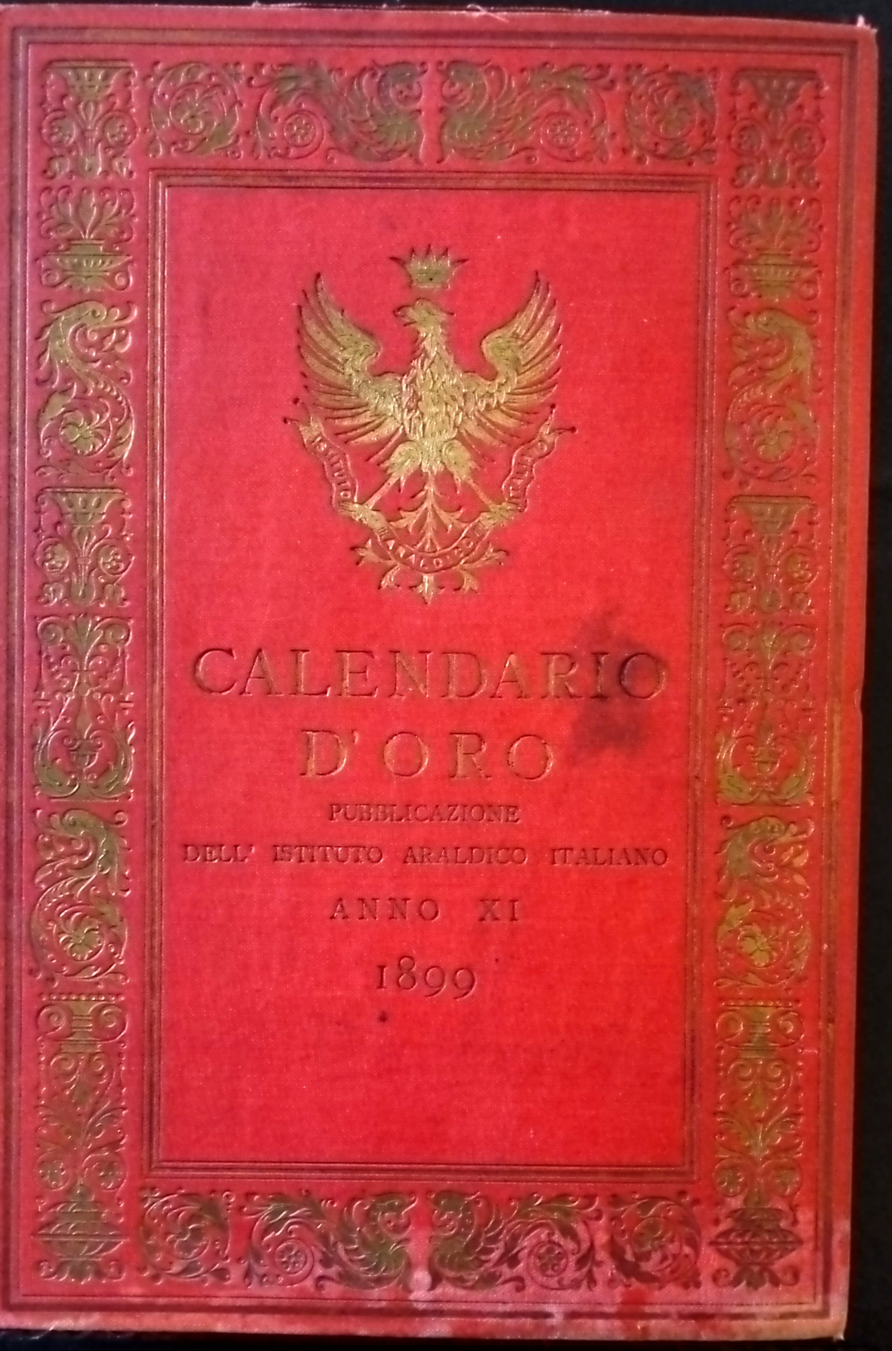 Calendario d'Oro anno XI-1899