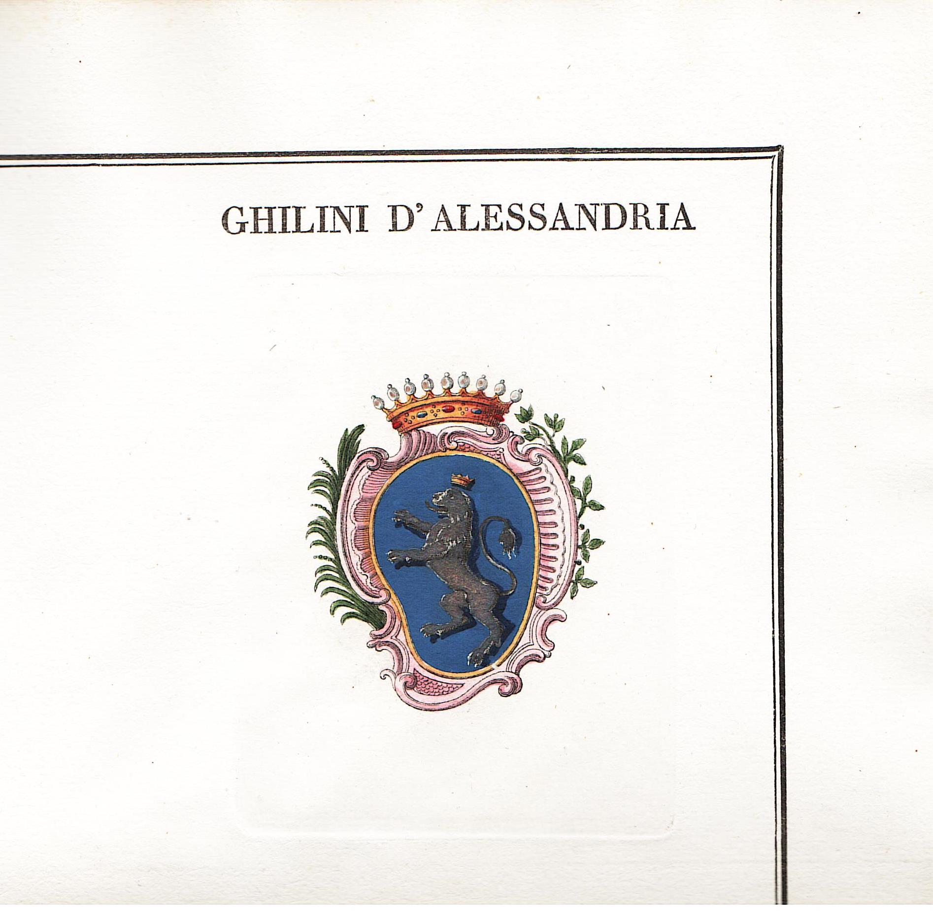 Famiglie celebri italiane: Ghilini d'Alessandria