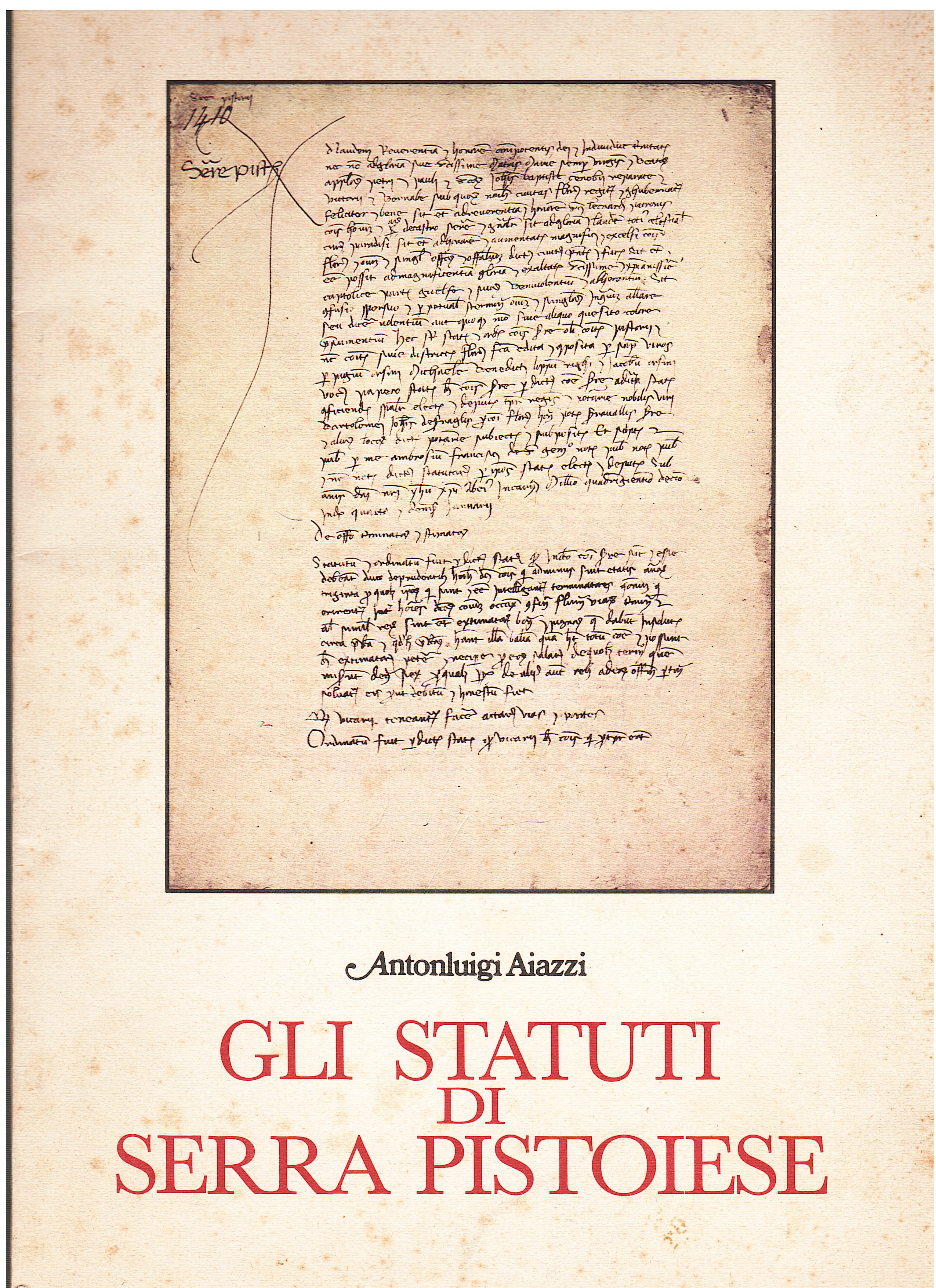Gli statuti di Serra Pistoiese