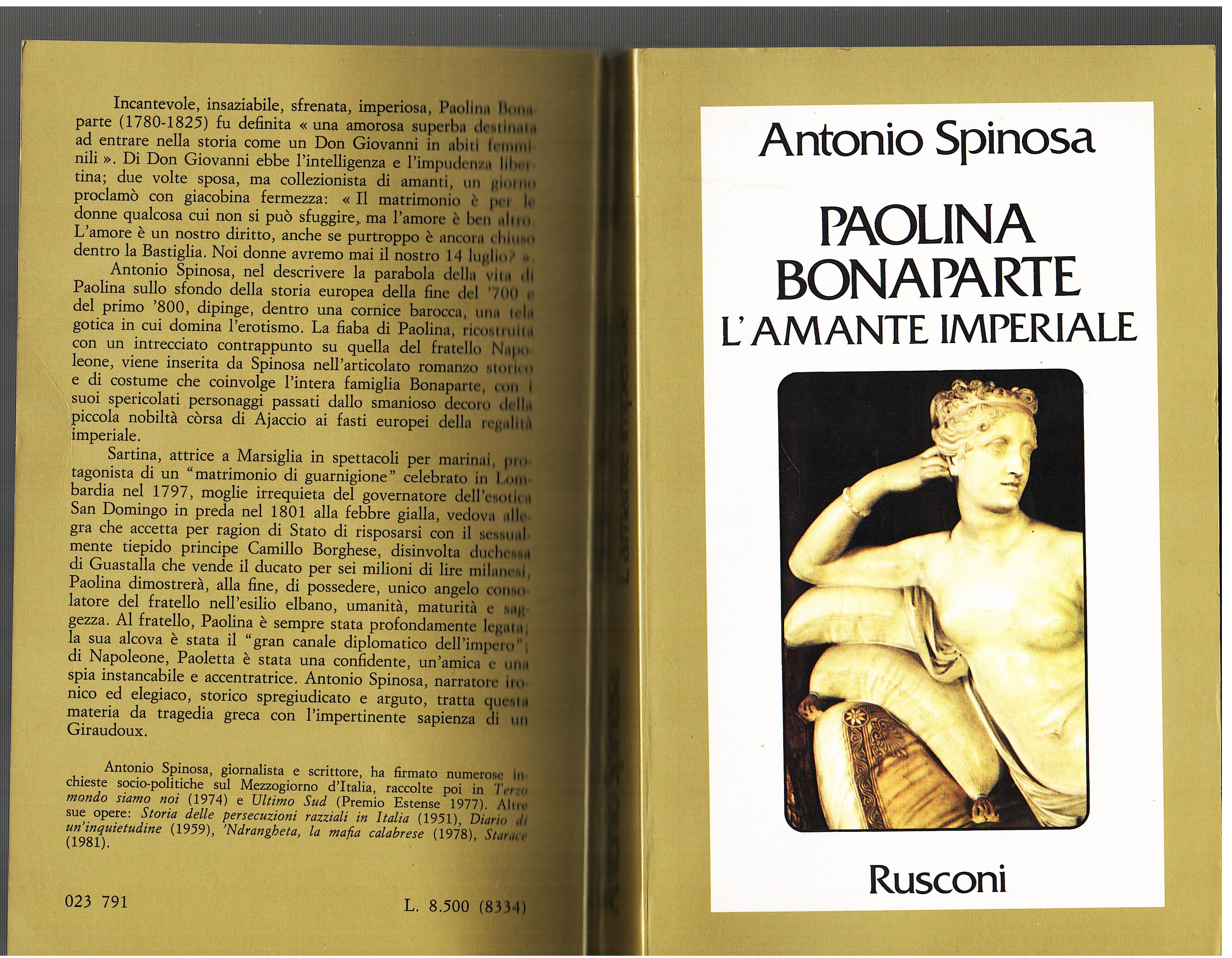 Paolina Bonaparte l'amante imperiale