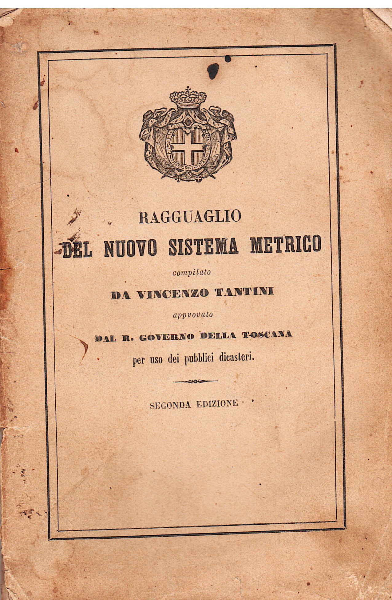 Ragguaglio delle nuove monete, pesi e misure metriche con le …