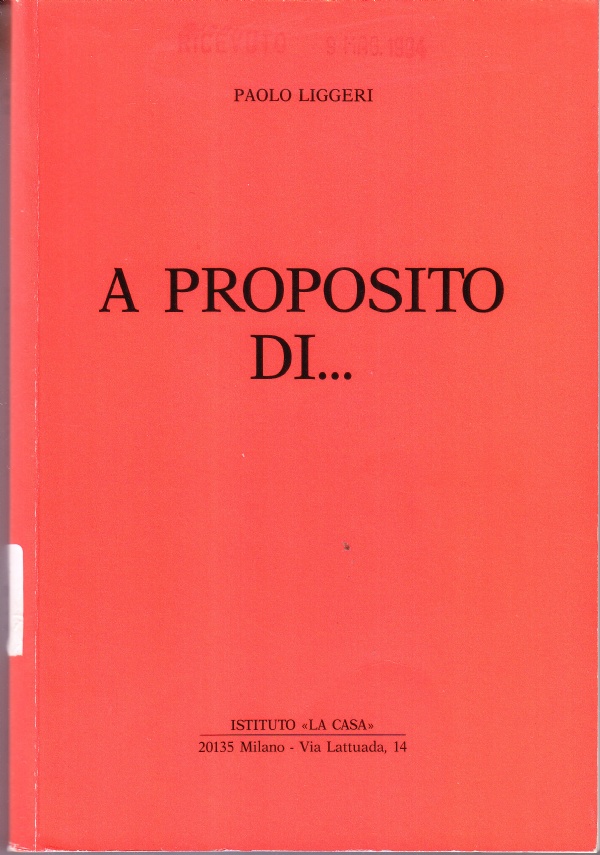 A proposito di