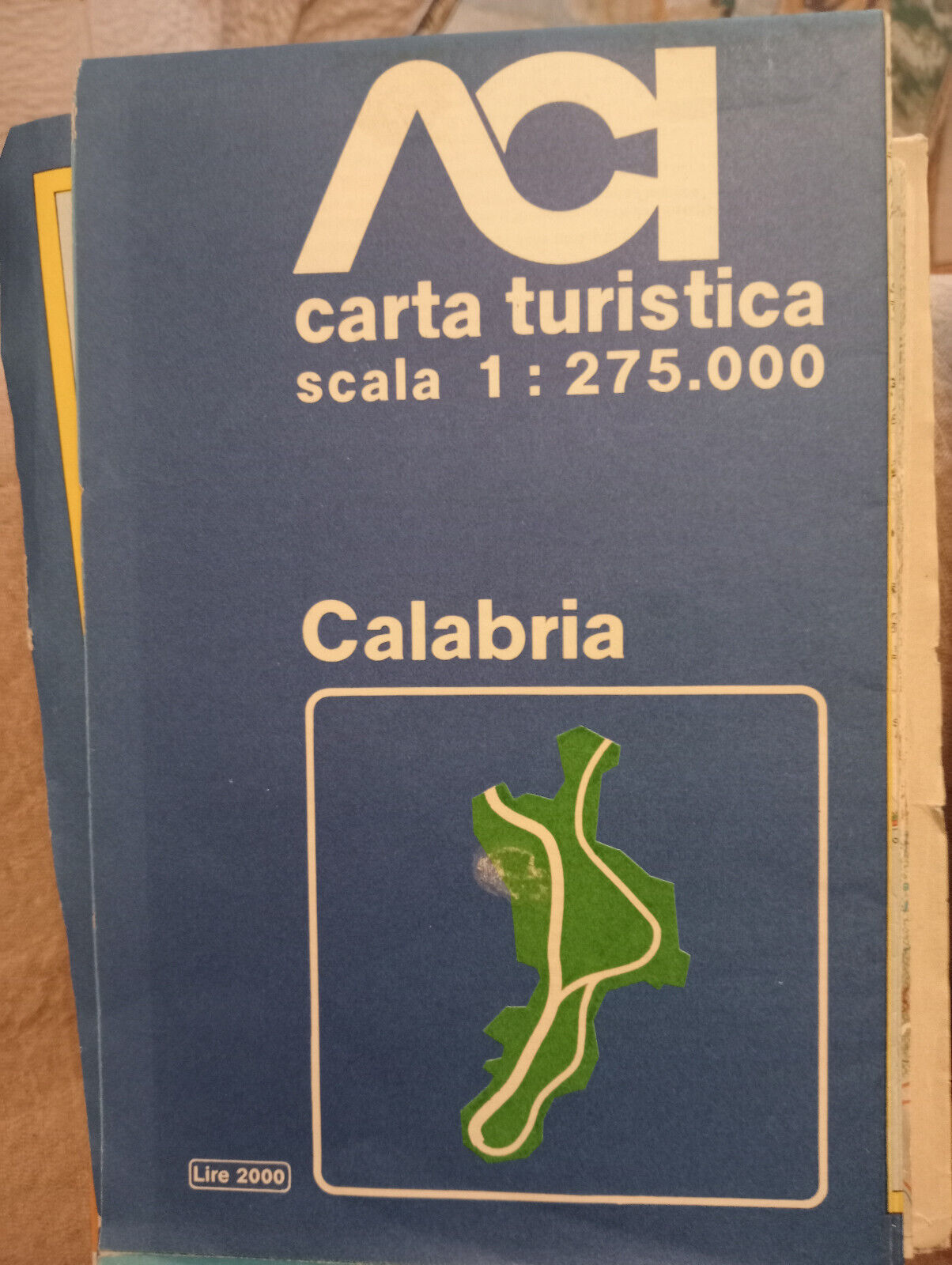 ACI Carta turistica Calabria scala 1:275.000