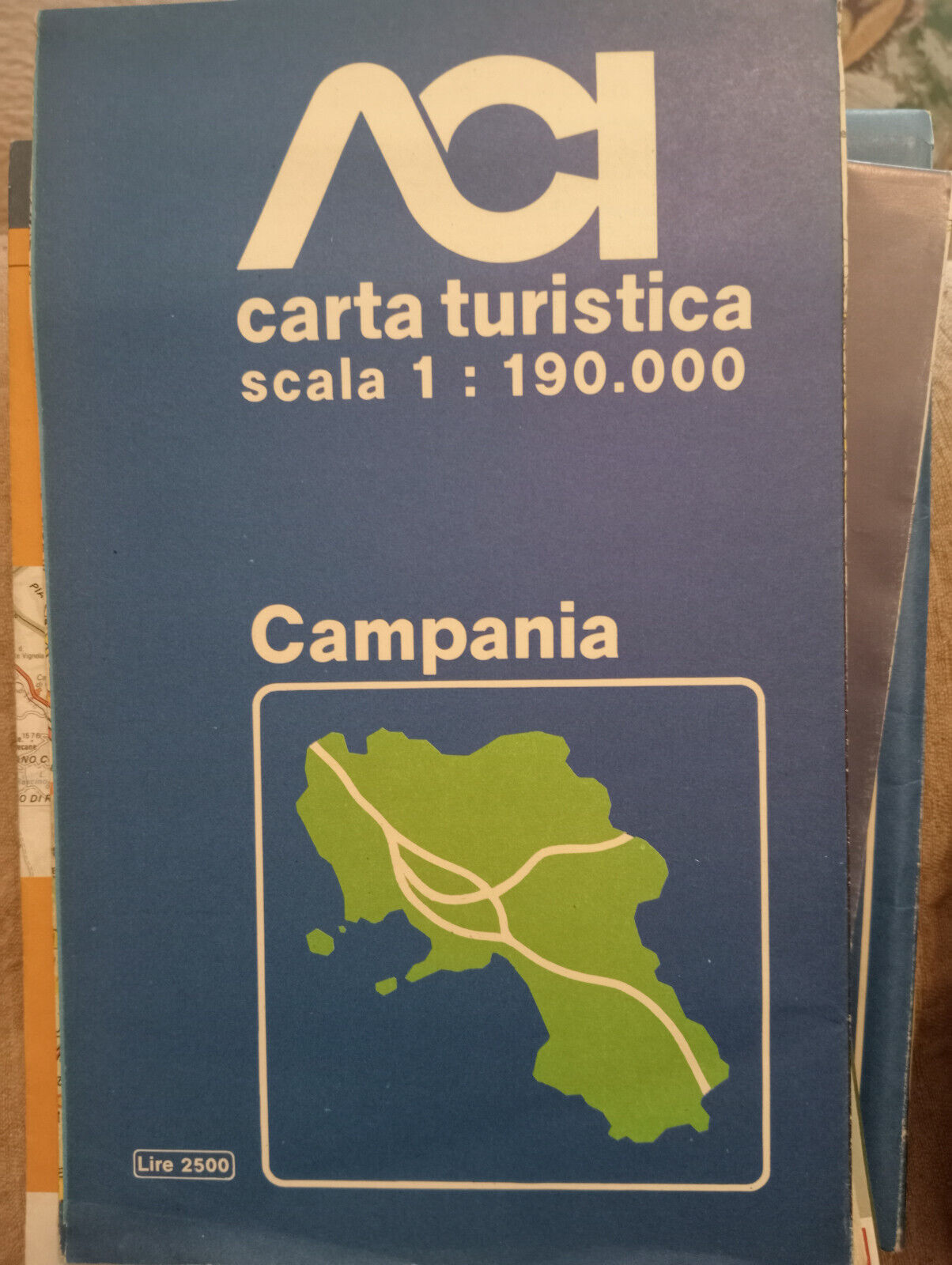 ACI Carta turistica Campania scala 1: 190.000