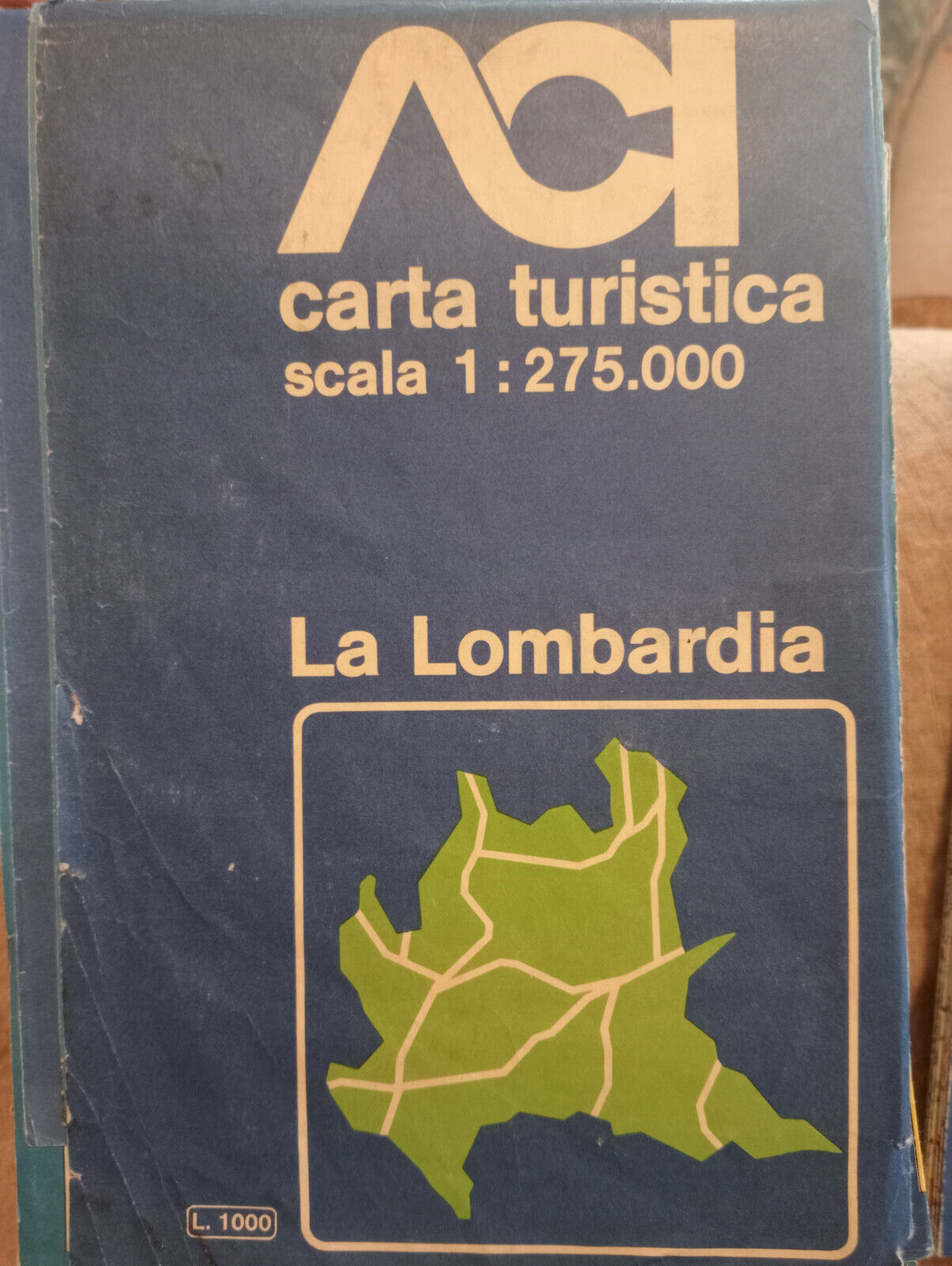 ACI Carta turistica La Lombardia scala 1:275.000