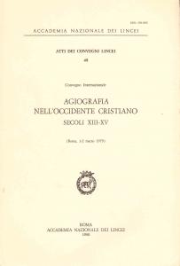 Agiografia nell'Occidente cristiano. Secoli XIII-XV