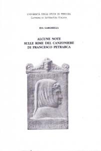 Alcune note sulle rime del Canzoniere di Francesco Petrarca