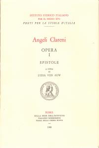 Angeli Clareni Opera I: Epistole