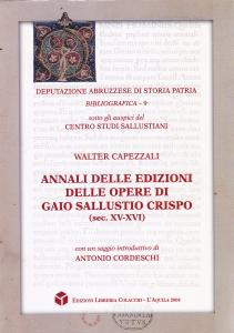 Annali delle edizioni delle opere di Gaio Sallustio Crispo (sec. …