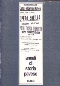 Annali di Storia Pavese 8-9/82-83. Politica, società e religione nel …