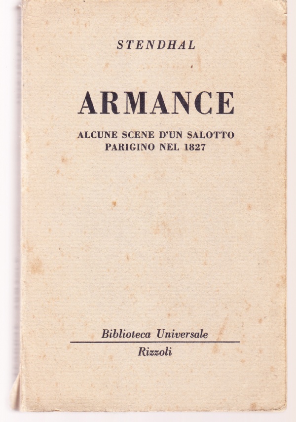 Armance. Alcune scene d'un salotto parigino nel 1827