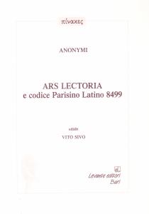 Ars lectoria e codice Parisino Latino 8499
