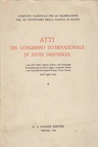 Atti del Congresso Internazionale di studi danteschi