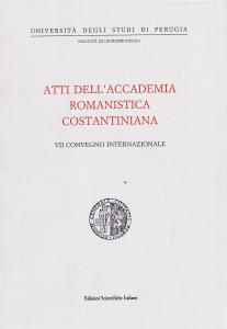 Atti dell'Accademia Romanistica Costantiniana. VIII Convegno Internazionale