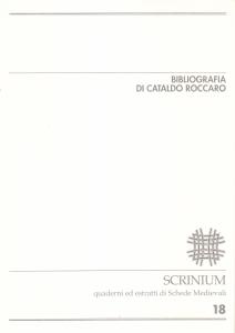 Bibliografia di Cataldo Roccaro