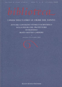 Biblioteca anno II n. 2 - ottobre 2003. I passi …