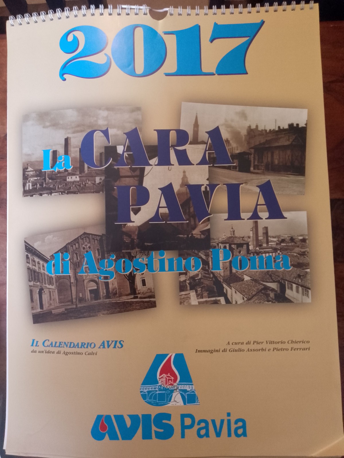 CALENDARIO AVIS 2017: LA CARA PAVIA DI AGOSTINO POMA