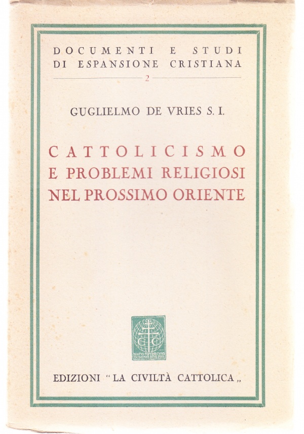 Cattolicismo e problemi religiosi nel prossimo Oriente